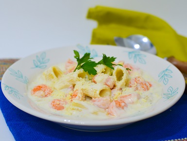 Rigattoni com Camarão e Gorgonzola - Imagem 2