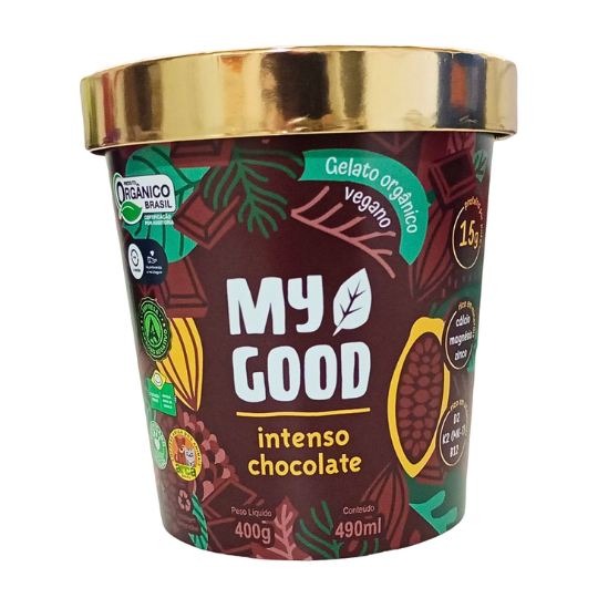 Gelato Orgânico Vegano Chocolate Intenso