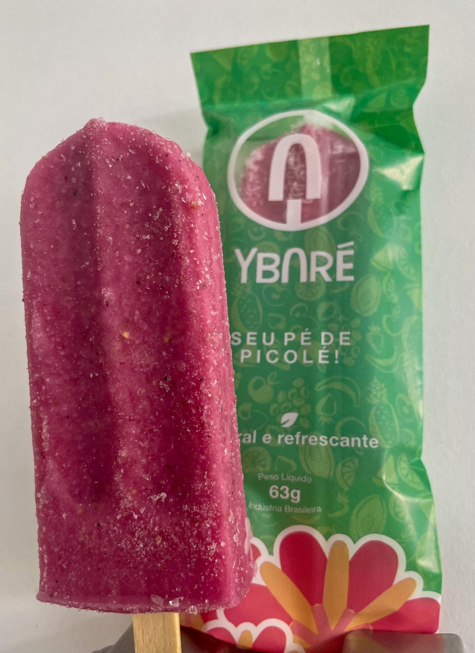 Picolé de Pitaya Vermelha com Morango