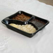 Cubos de Carne ao Molho com Purê de Batata Arroz e Feijão (Fome de Leão) - Imagem 2